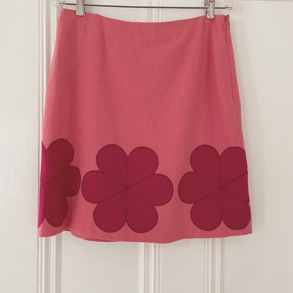 Worn Once: Wool Flower Skirt